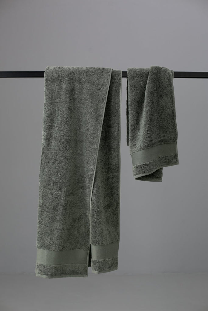 Eureka Khaki grey towel by Kimisoo