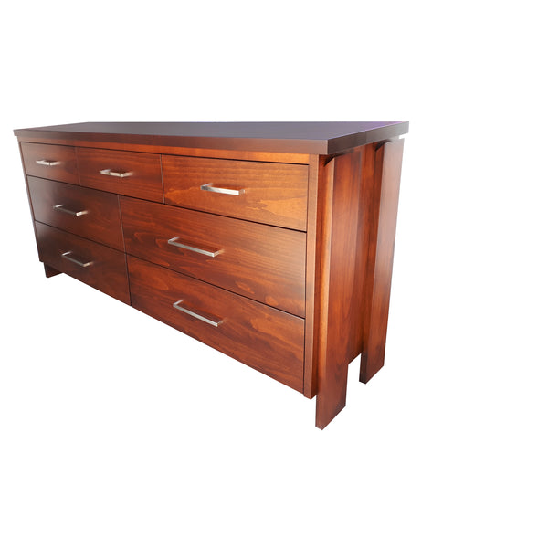 Tofino 7 Drawer Dresser - shown in Maple with Coco Cherry stain