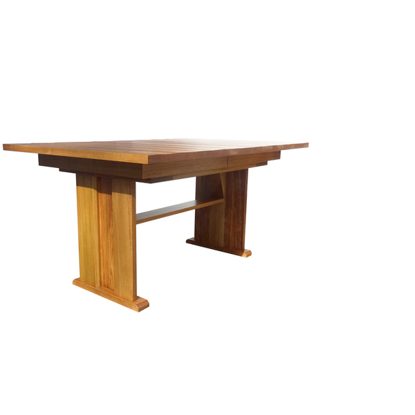 Vancouver Trestle Table - Shown in Poplar with Salem Stain