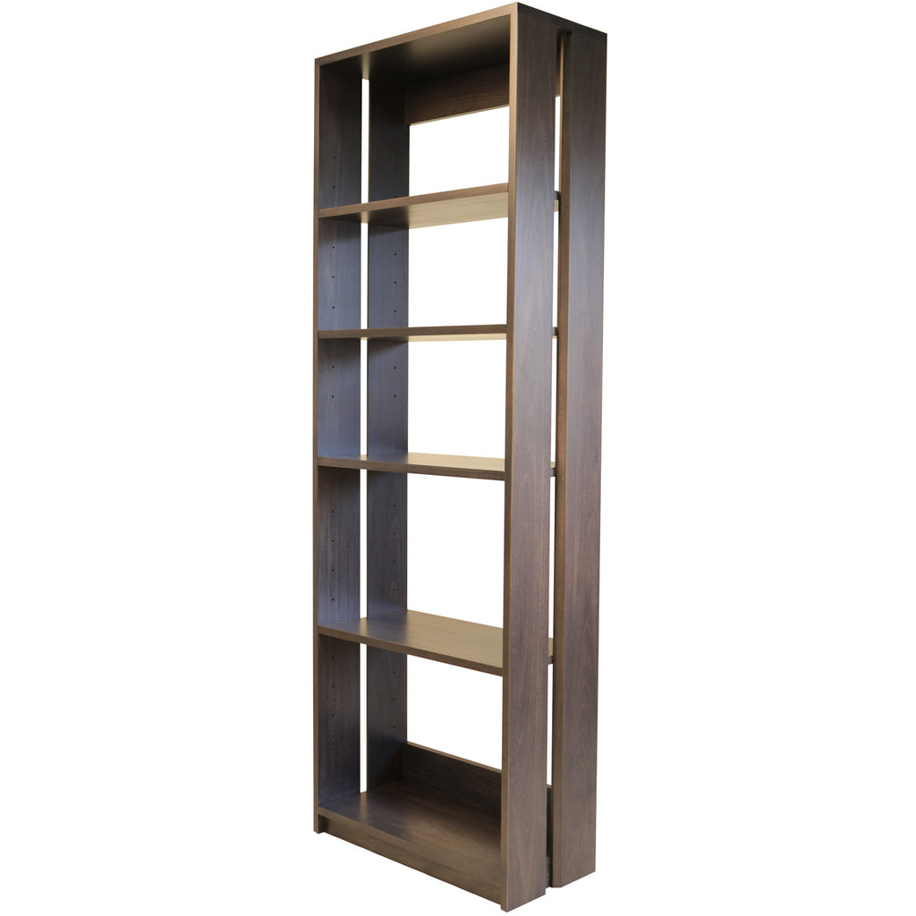 Straight Up Bookcase - Shown in Poplar with Slate stain
